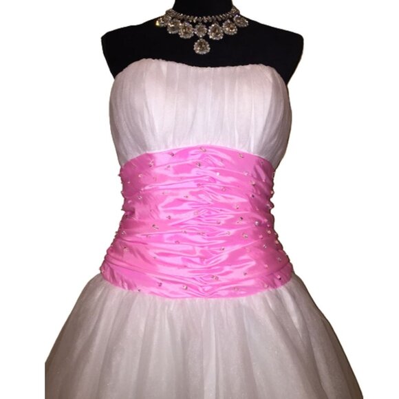 Luxurious Corset Barbie Bow Designer Wedding Evening Cocktail Party Prom Dress - Picture 2 of 16